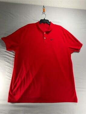 Men’s Nike Red Dry Fit Golf Shirt Size 2 Xl